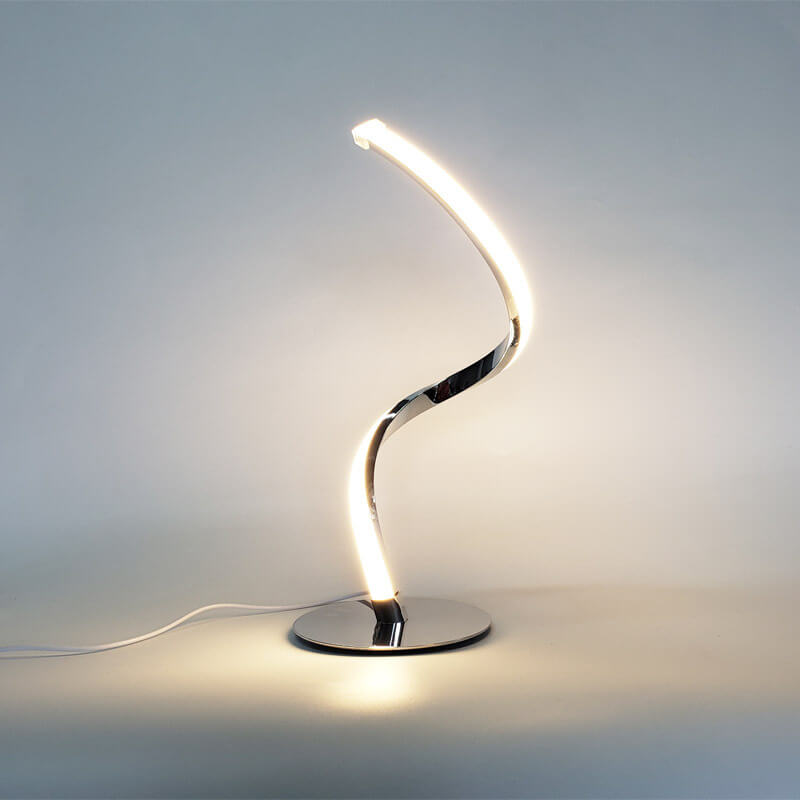 Moderne Led-spiraltischlampe