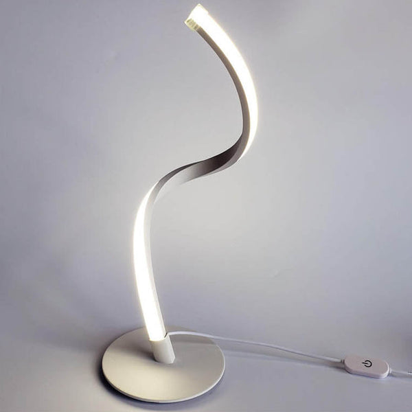 Moderne Led-spiraltischlampe
