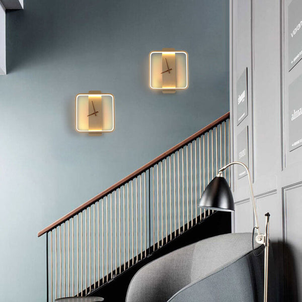 Moderne Minimalistisch Wanduhr mit LED-Beleuchtung