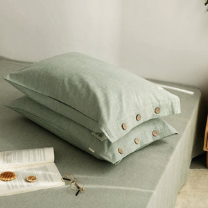 Knopf Design Weiches Kissenbezug Set