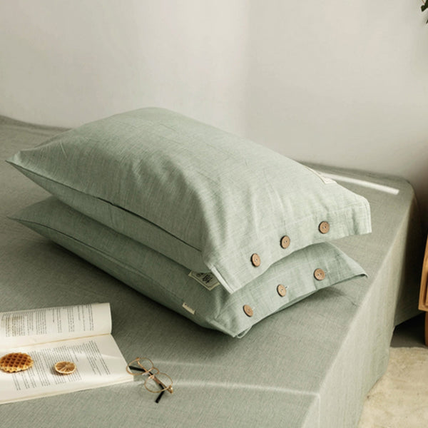 Knopf Design Weiches Kissenbezug Set