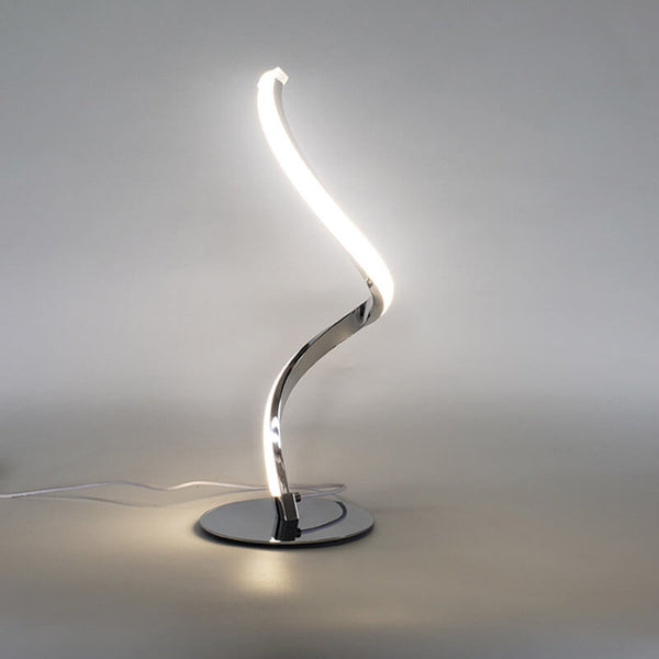 Moderne Led-spiraltischlampe