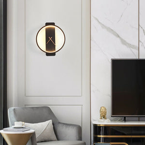 Moderne Minimalistisch Wanduhr mit LED-Beleuchtung