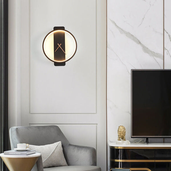 Moderne Minimalistisch Wanduhr mit LED-Beleuchtung
