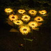 Solar Draußen Sonnenblume Garten Lichter
