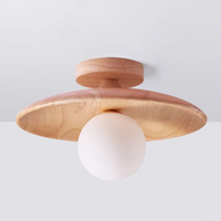 LED-Deckenleuchte aus Holz
