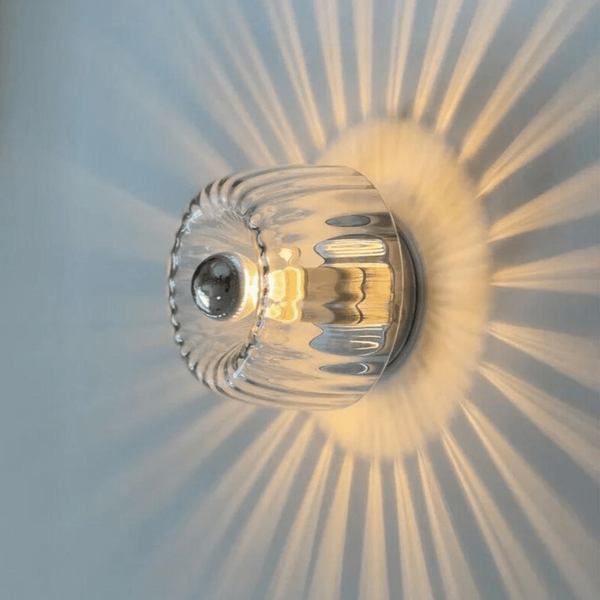 Glasprisma LED-Wandleuchte