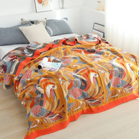 Vogel Druck Überwurf Wende Decke