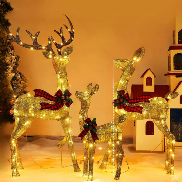 LED-Weihnachts-Rentier-Steckdekoration