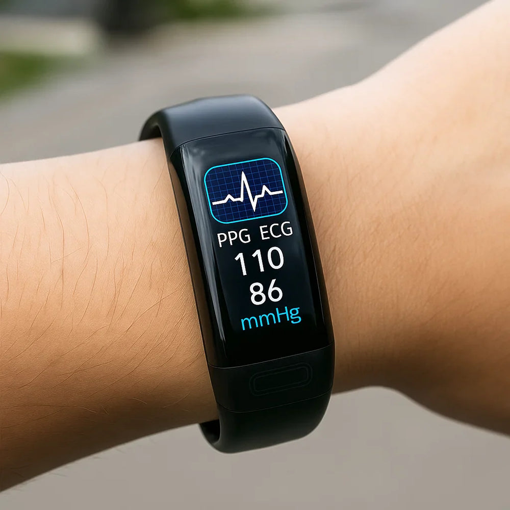 EKG- und Blutdruckmessende Smartwatch
