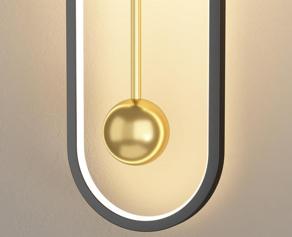Moderne LED-Pendel Wandleuchte