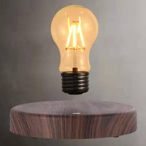 Kreative schwebende LED-Tischlampe aus Walnussholz