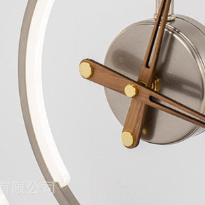 Moderne LED-Tischlampe mit kabelloser Ladefunktion und Uhr