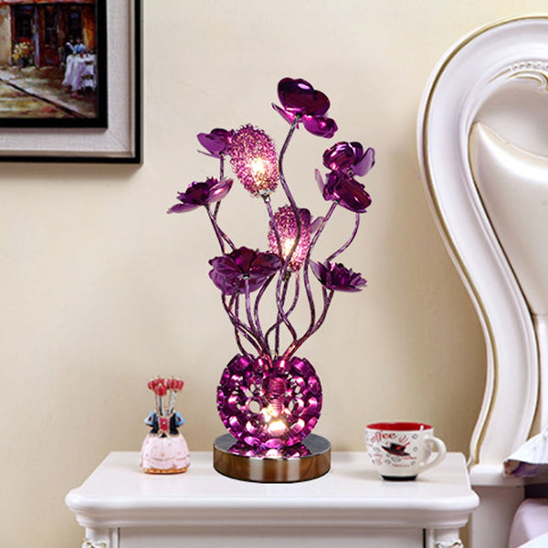 LED Moderne Blumen Tischlampe