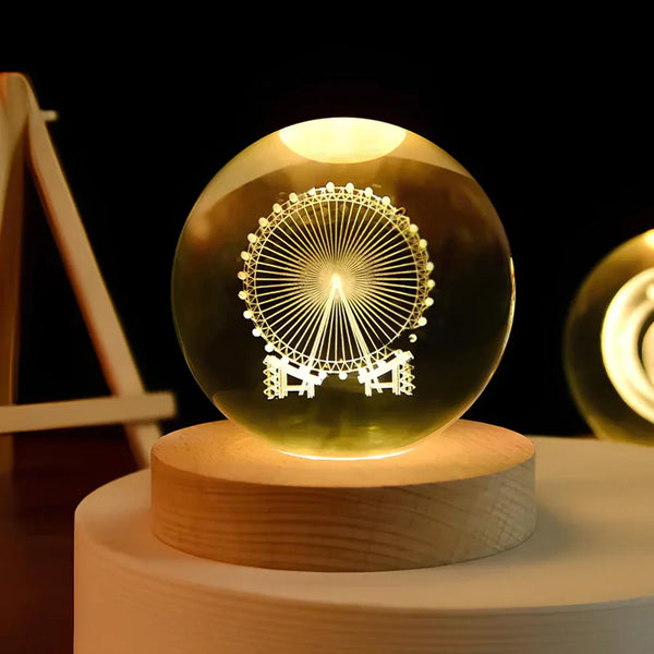 Festliche Weihnachts Kugel LED Nachtlicht
