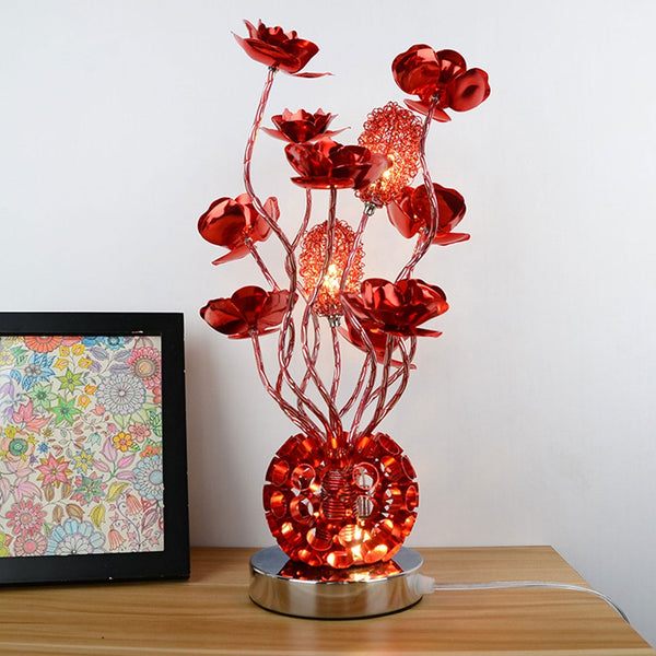 LED Moderne Blumen Tischlampe
