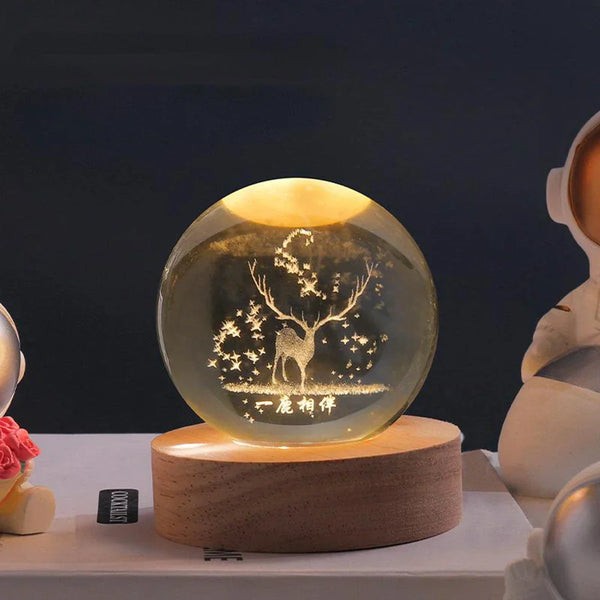 Festliche Weihnachts Kugel LED Nachtlicht