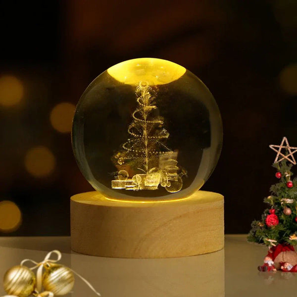 Festliche Weihnachts Kugel LED Nachtlicht