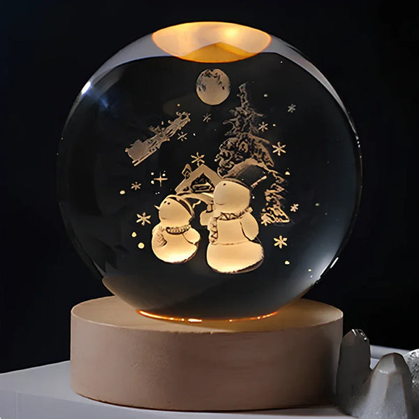 Festliche Weihnachts Kugel LED Nachtlicht