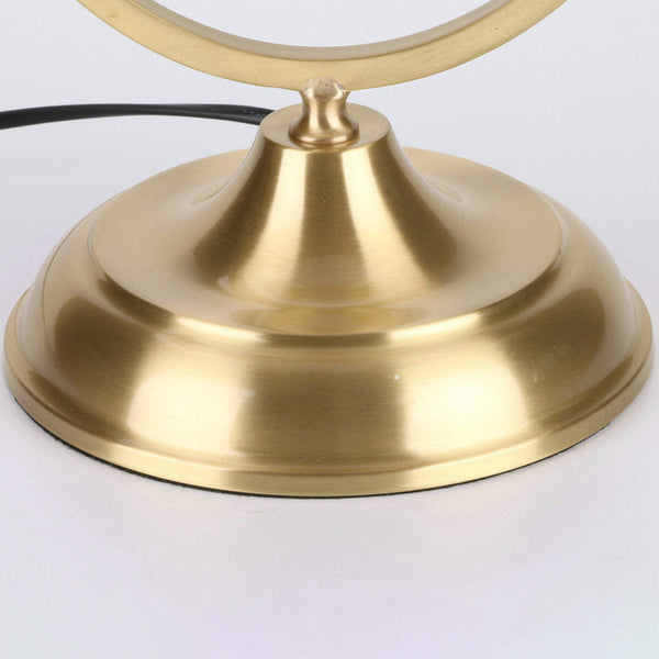 Retro-Tischlampe mit Rüschen und Uhr