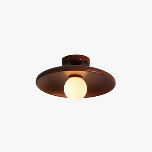 LED-Deckenleuchte aus Holz