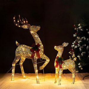 LED-Weihnachts-Rentier-Steckdekoration