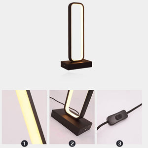 Minimalistische Moderne Rechteckige Led-tischlampe