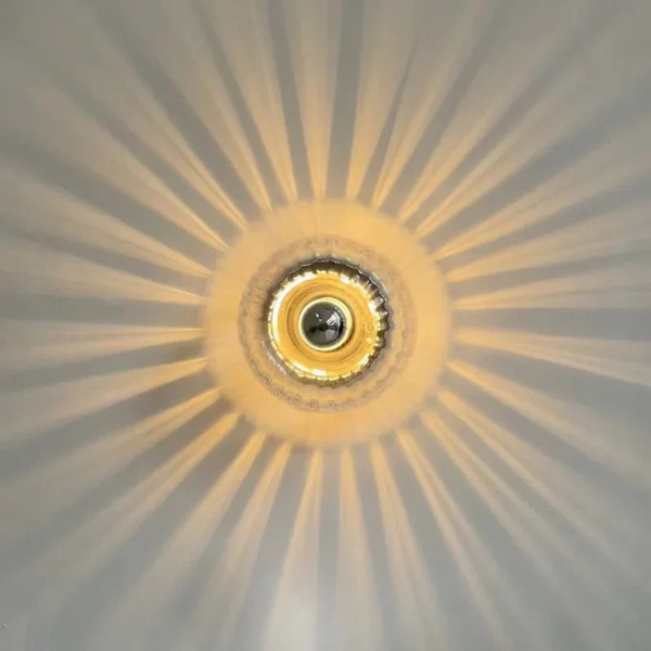 Glasprisma LED-Wandleuchte