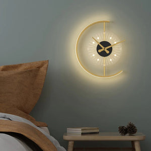 Moderne dekorative LED-Wanduhr mit rundem Zifferblatt