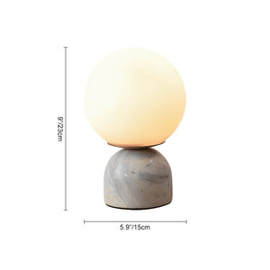 Minimalistische LED-Tischlampe mit Runder Kuppel