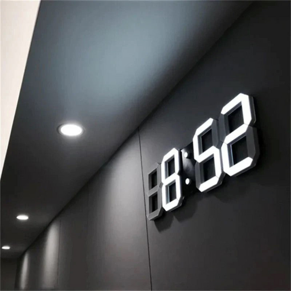 3D Moderne LED Digital Wanduhr