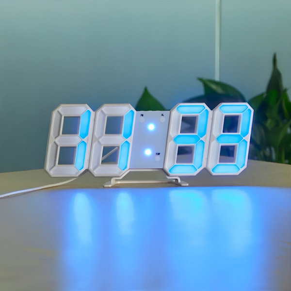 3D Moderne LED Digital Wanduhr
