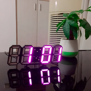 3D Moderne LED Digital Wanduhr