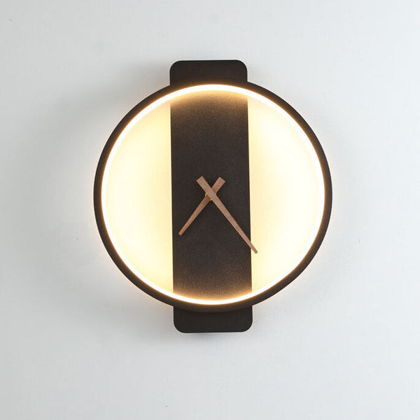 Moderne Minimalistisch Wanduhr mit LED-Beleuchtung