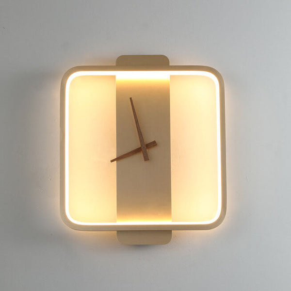 Moderne Minimalistisch Wanduhr mit LED-Beleuchtung