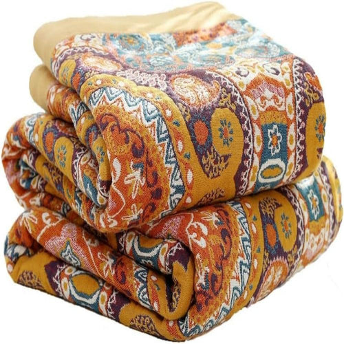 Mandala-Überwurf Decke mit Boho-Druck
