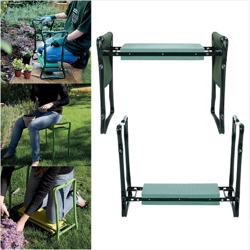 Zusammenklappbarer Gartenhocker mit Tasche