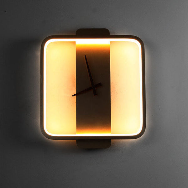Moderne Minimalistisch Wanduhr mit LED-Beleuchtung