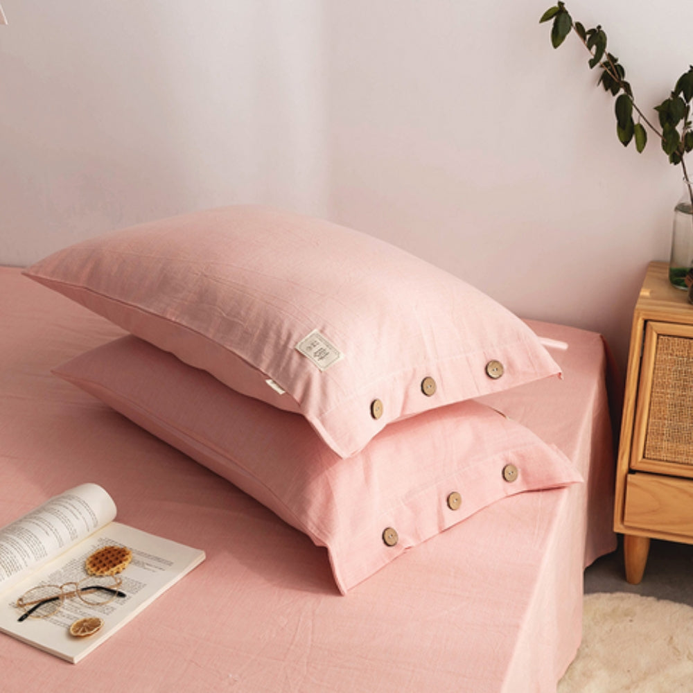 Knopf Design Weiches Kissenbezug Set