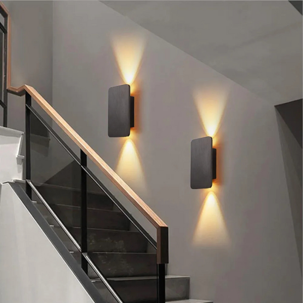 Moderne Quadratische Stilvolle LED-Wandleuchte