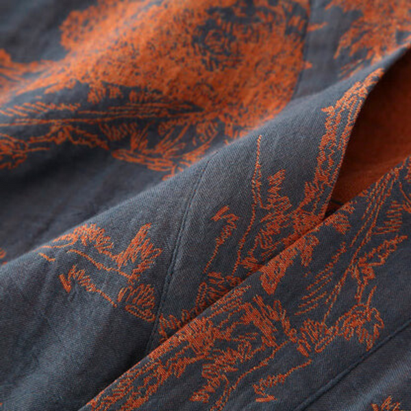 Bedruckter weicher Kimono-Bademantel