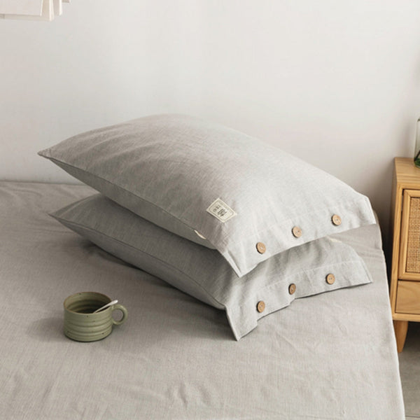Knopf Design Weiches Kissenbezug Set