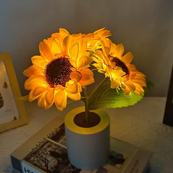 Sonnenblume LED Moderne Tischlampe