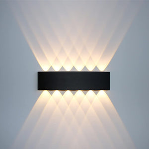 Moderne stilvolle Wetterfeste LED-Wandleuchte