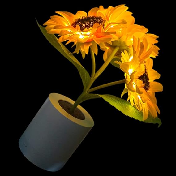 Sonnenblume LED Moderne Tischlampe