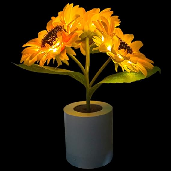 Sonnenblume LED Moderne Tischlampe