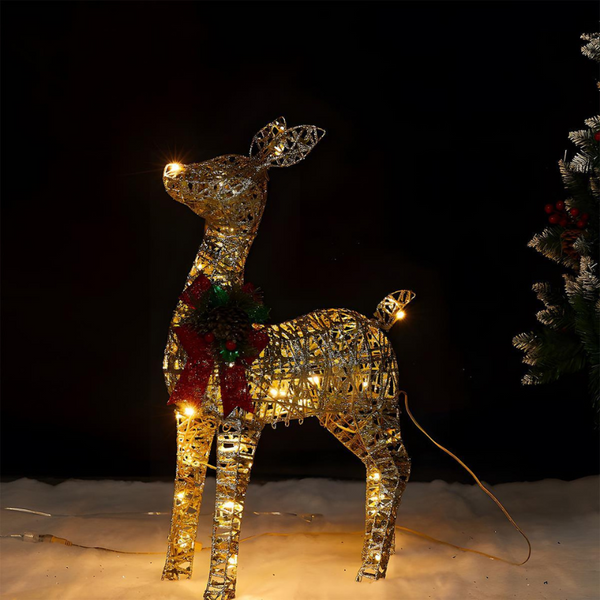 LED-Weihnachts-Rentier-Steckdekoration