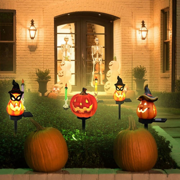 Dekorative LED-Solarleuchten für Halloween