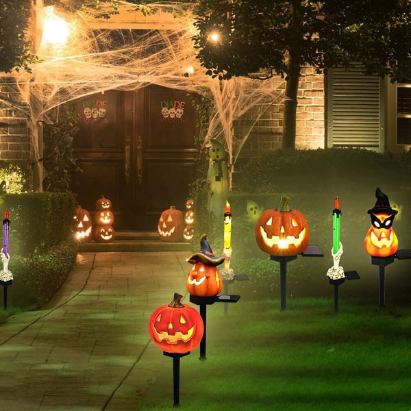 Dekorative LED-Solarleuchten für Halloween