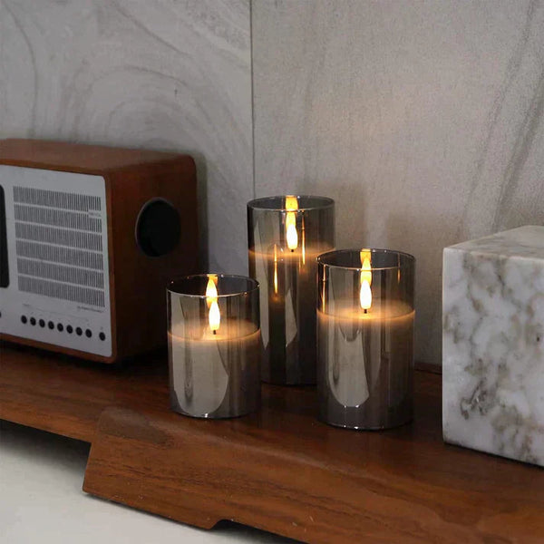 Moderne LED Flackerkerzen
